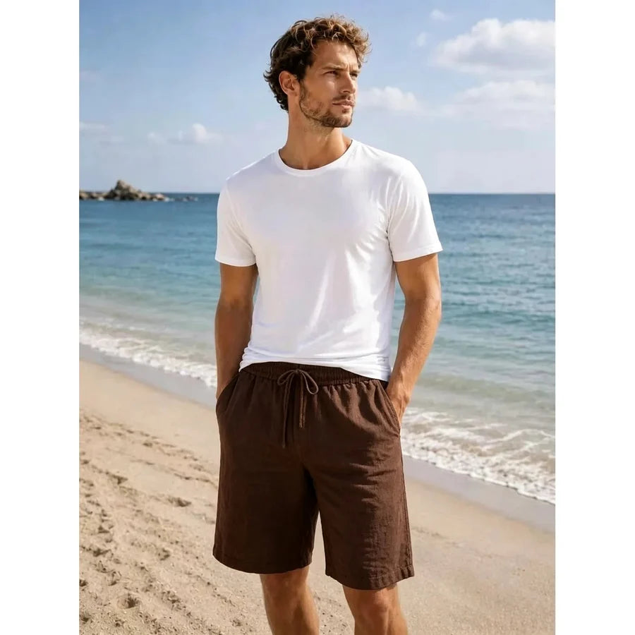 Pantaloncini Uomo Cotone e Lino Estivi